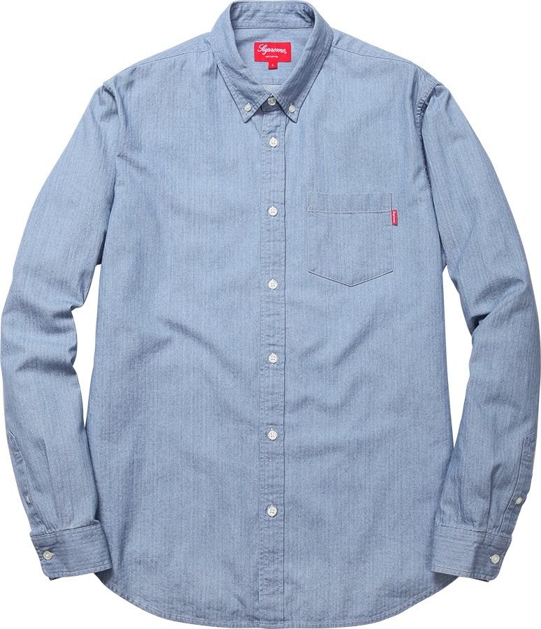 Herringbone Denim Shirt view 2